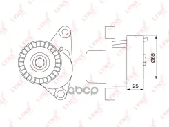 ����� �������� ���������� ����� Citroen C2/C3/C4 1.1/1.4/1.6 02- / Peugeot 1007/207/307/308 1.4/1.6 00- / ALT, +AC PT-3178 LYNXauto ���. PT3178 PT3178...