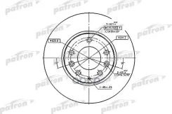 ���� ��������� ������ Mazda: 6 02-, 6 Hatchback 02-, 6 Station Wagon 02- Patron ���. PBD4386 PBD4386 ����