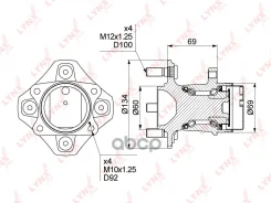 ������� ������ | ��� ����/��� | Nissan Tiida (_C11) 05-11 / Bluebird Sylphy (G11) 05-09 / Cube (Z12) 09- / Wingroad (Y12) 05- [+ABS] WH-1001 LYNXauto...