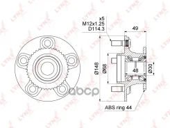 ������� ������ | ��� ����/��� | Nissan Primera (P12) 01-07 [+ABS] LYNXauto ���. WH1048 WH1048 ����