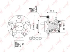 ������� ������ | ��� ����/��� | Mitsubishi Lancer (CY_) 07-14 / Outlander XL (CW_W) 06-13 / ASX (GA_W) 10-14 2WD WH-1026 LYNXauto ���. WH1026 WH1026 �...