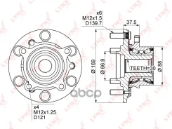 ������� ������ | ����� ����/��� | Mitsubishi Pajero (V8_, V9_) 07- / Pajero Sport (KH8W) 09- / L200 (KA_T, KB_T) 05- WH-1126 LYNXauto ���. WH1126 WH11...