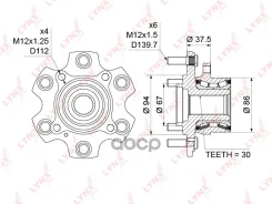 ������� ������ | ����� ����/��� | Mitsubishi Pajero (V6_, V7_, V8_, V9_) 00- 4,76 LYNXauto ���. WH1177 WH1177 ����