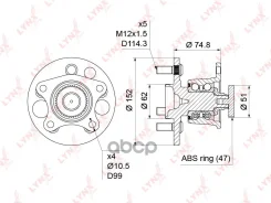������� ������ � ����� � ABS LYNXauto ���. WH1451 WH1451 ����