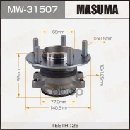 ������� � ��.! ���� Mitsubishi ASX 10-16/Outlander 12 MW31507_MSU Masuma ���. MW-31507 MW31507 ����