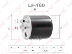 ������ ��������� FORD Escort 1.1-1.8 90-00 / Fiesta 1.0-1.8 89-02 / Ka 1.0-1.3 96-02 / Mondeo I-II 1 LYNXauto ���. lf-160 LF160 ����