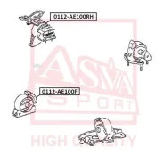 ������� ��������� ����� ����/��� Corolla AE10#/CE10#/EE10# 1991-2002 ASVA 0112AE100F 0112AE100F ����