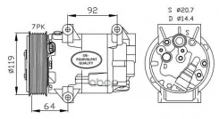 ���������� ������������ Renault Grand Scenic 04- Easy Fit NRF ���. 32424 32424 ����