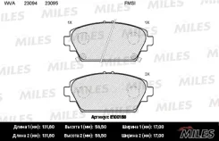 ������� ��������� �������� (��� ������� + �����) (����� Semi-Metallic) Nissan Primera (P12) 02/Almera TINO 0005 (TRW GDB3227) E100158 Miles E100158 E1...