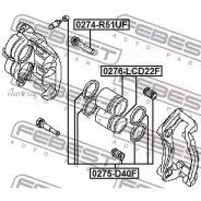 ����������� �������� ��������� Nissan Pathfinder 0 Febest 0275D40F 0275D40F ����