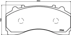 2924401 ��������� ������� ! WVA29244/29245 ��� �/�, ��� �������� ������ Knorr SL7 Textar 2924401 2924401 ����