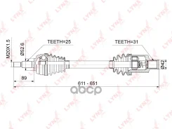 ������ � ����� | ����� ����| Renault Duster 1.6/2.0 11- / AWD MT / = FR RH LYNXauto ���. CD1022 CD1022 ����