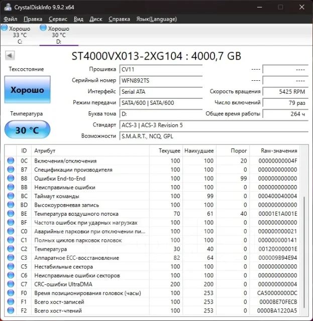 ������� �����. 4 000���, ��������� SATA ����