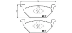 ������� ��������� �������� (�������) VW POLO Saloon (602, 604, 612, 614) 1.6 05.2010 - VW POLO Saloon (602, 604, 612, 614) 1.6 05.2015 - Brembo P85041...