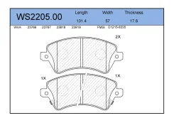 ������� ��������� �������� (�������) Toyota Avensis -/Corolla 2- Lucas Jeenice WS220500, �������� WS220500 ����