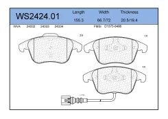 ������� ��������� �������� (�������) Volkswagen Tiguan 2007 AUDI Q3 2011 Jeenice WS242401, �������� WS242401 ����