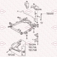 ����� �������� �������� ������ L (������� / �����) OPEL Astra/Meriva/Zafira 04- Tatsumi TEE1758L, ����� TEE1758L ����