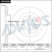 ���� ��������� �������� Advics Mitsubishi Pajero4 3.2 / 3.8 Advics D6F509B D6F509B ����