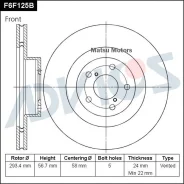 ���� ��������� �������� Subaru [D294] (Advics, ������) Advics F6F125B F6F125B ����