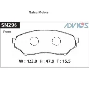 ������� �������� Mitsubishi H76W 98- Advics SN296 SN296 ����