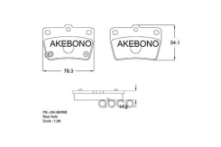 ������� ��������� ������ RAV 4 - SXA10, SXA11, ACA2# 03-05 R PF-1424 Akebono ���. AN-484WK AN484WK ����
