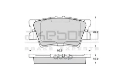 ������� ��������� ������ Camry #CV4# 06- R PF-1522 Akebono ���. AN-733K AN733K ����