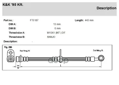 ����� ��������� Honda CR-V (RD) 95-02 �������� KK ������ 01464S10010 KK ���. FT5187 FT5187 ����