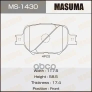 ������� ��������� Toyota Corolla Verso (E120) 01-04, Corolla (E120) 2.0D-4D 00- Masuma 11339 Masuma ���. MS1430 MS1430 ����
