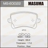 ������� ��������� VAG Tiguan (5N) 07-17, Passat 05-10, A6 (C6) 04- ������ Masuma 50673 Masuma ���. MS-E0022 MSE0022 ����