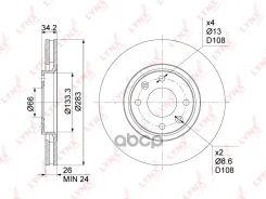 ���� ��������� ������������� (283x26) | ����� | LYNXauto ���. BN1015 BN1015 LYNXauto BN1015 ����