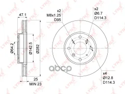 ���� ��������� ������������� (282x25) | ����� | LYNXauto ���. BN1043 BN1043 LYNXauto BN1043 ����