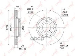 ���� ��������� ������������� (252x20) | ����� | LYNXauto ���. BN1132 BN1132 LYNXauto BN1132 ����