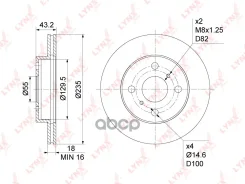 ���� ��������� ������������� (235x18) | ����� | LYNXauto ���. BN1153 BN1153 LYNXauto BN1153 ����
