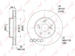���� ��������� ������������� (255x25) | ����� | LYNXauto ���. BN1174 BN1174 LYNXauto BN1174 ����