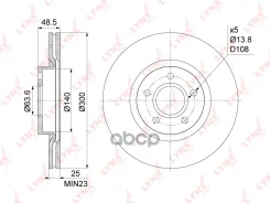 ���� ��������� ������������� (300x25) | ����� | LYNXauto ���. BN1218 BN1218 LYNXauto BN1218 ����