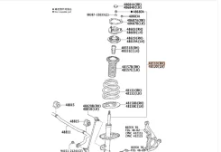 ����������� �������� ������ Toyota Corolla 2006�2013 4851080698 ZRE151 1ZR-FE, �������� ������ 4851080698 ����