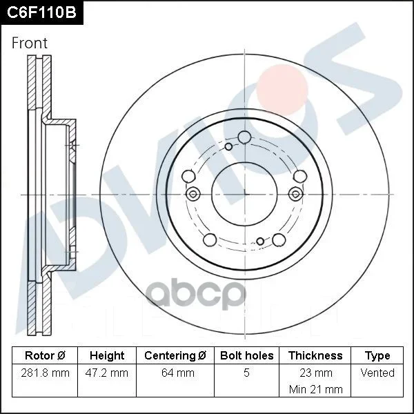 ���� ��������� ��� Advics ���. C6F110B C6F110B ����