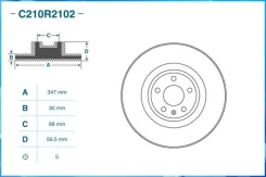 ���� ��������� �������� C210R2102 92132405, 17595, 6046955, 60201384SX, PBD4695, 0988413X, 1163113100, BN0152, BN1267, 60000925, 60000925C, 2401300176...