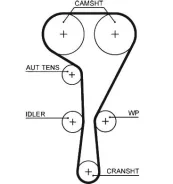 ������ ��� OPEL / Renault 1.8-2.0 01- (126x27) 5550XS CT1040, G1609H, 123X27, 123RU27, 8200542739, 7701064316, 8200542739, CT1130, 1680600Q0F, 1680600...