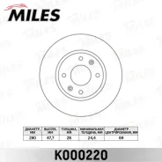���� ��������� Hyundai Elantra 2.0 01-/Sonata/KIA Magentis 01- �������� D 280��. K000220 186829, 0986479229, 31316, 60209953SX, 108601, 517123C100, J3...