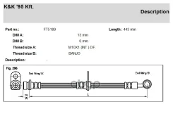 ����� ��������� Honda CR-V (RD) 95-02 �������� KK ����� 01465S10010 KK ���. FT5189 FT5189 ����