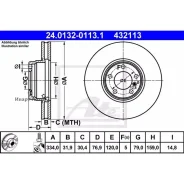 ���� ��������� ������, BMW: 7 740 d/750 i,iL 94-01 ATE 24.0132-0113.1 24013201131 ����