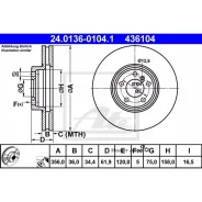 ���� ���� BMW X5 4.6/4.8 02- ��� ���� 356X36 ATE 24.0136-0104.1 24013601041 ����
