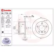 ���� ��������� ���� MB: Sprinter 2-t c �������� ���������� 95-06, Sprinter 2-t ������� 95-06, Sprint Brembo 08772520 08772520 ����