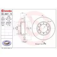 ���� ��������� LAND Rover Defender c �������� ����������/������� ����� (L316) 2.4 TD4 4x4 2007-2016 Brembo 08. A841.10 08A84110 ����