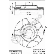 ���� ��������� ������ MB: C-Class 93-00, C-Class 01-, C-Class ��������� 96-01, CLK ������ 98-02, E-C Brembo 09684575 09684575 ����