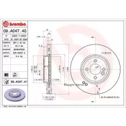 ���� ��������� MINI MINI ��������� (R52) John Cooper Works 2004-2007 Brembo 09. A047.41 09A04741 ����