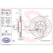 ���� ��������� Volvo (Changan) S40 06/06- / Volvo C30 (533) 09/06-12/13 / Volvo C70 II Convertible Brembo 09. C138.1X 09C1381X ����