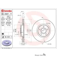 ���� ��������� FORD KUGA II VAN 1.5 EcoBoost 2019- Brembo 09. C541.11 09C54111 ����