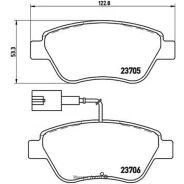 ������� ��������� �������� Citroen E-Mehari Electric 2016- Brembo P 23 141X P23141X ����